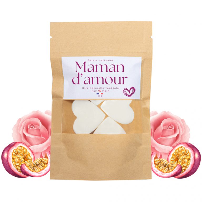 Fondants parfumés maman d'amour, dans un sachet kraft